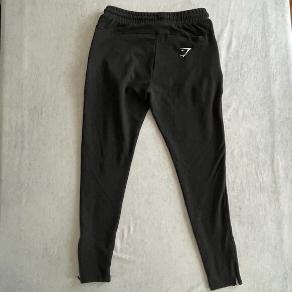 Gymshark Knit Joggers Mens Size L Black Zip Ankle Tapered Leg Athletic Pants NEW - Picture 4 of 11